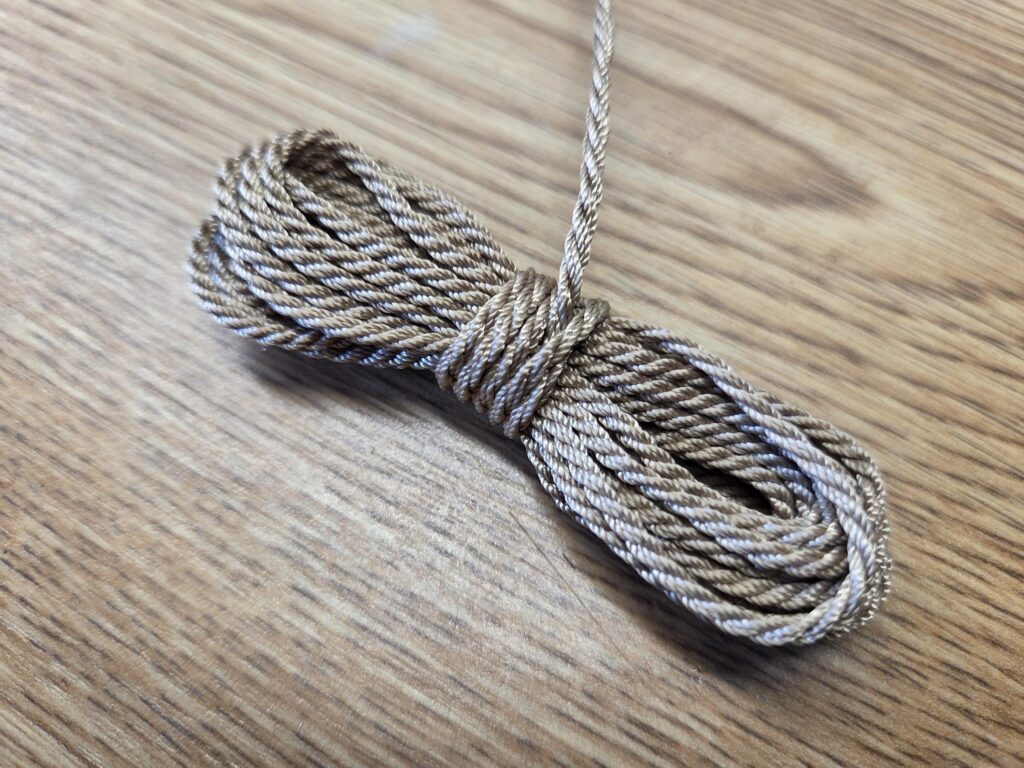 Finished scale rope made with the RopeMaster 3000